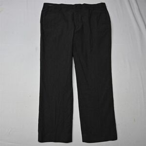 Urbana 38x30 Black Gray Check Mens Tailored Fit Flat Front‎ Dress Pants